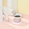 Fairyland™ - Ceramic Cat Bowl with Raised Stand, Cute Ear Design & Anti-Slip Base – Elevated Pet Food & Water Dish for Cats and Small Pets - 4 of 4