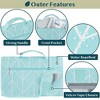 PAVILIA Hanging Toiletry Bag Women Men, Travel Kit Foldable Waterproof Organizer, Roll up Cosmetics Makeup Essentials Jewelry Case - 4 of 4
