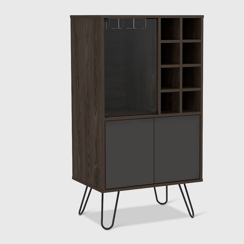 Photos - Display Cabinet / Bookcase Aster Bar Cabinet Brown - RST Brands