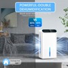 Teendow Dehumidifier for Home,800 Sq.Ft Auto Shut-Off,Quiet Dual-Core Design,Sleep Mode&Timer for Bedroom,Bathroom & Basement,7-Color Ambient Light - 3 of 4