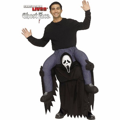 Ghost Face Adult General Sizing Ghostface Carry Me Halloween Costume Jumpsuit - Black One Size