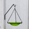 Achla Designs 25" Angled Iron Wall Mount Bird Feeder Black Powder Coat Finish - 3 of 4