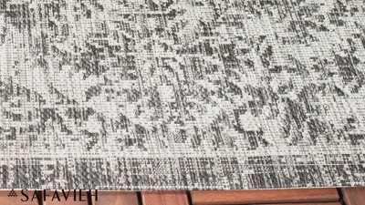 Gray Rectangular 8' x 10' Easy Care Synthetic Rug