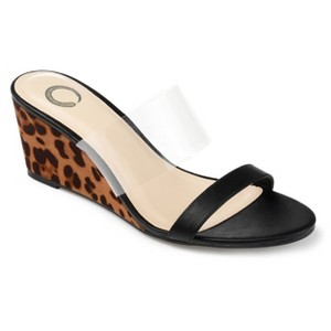 Journee Collection Womens Angelina Slip On Wedge Sandals - 1 of 4