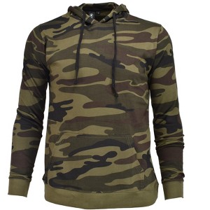 Burnside French Terry Men's Green Camouflage Pullover Hoodie - 1 of 4