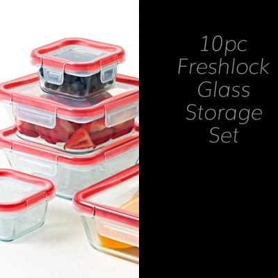 Pyrex 10pc FreshLock Glass Storage Set: Heat & Break-Resistant, Microwave &  Dishwasher Safe, Glass Containers with Lids : Target