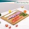 Extra Large Bamboo Cutting Board, Reversible Chopping Board with Deep Juice Groove and Handles, Pre-oiled Butcher Block Cutting Board - 4 of 4