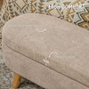 NicBex Storage Bench Ottoman with Storage Oval Modern Ottoman Bench with Padded Seat for Bedroom, Entryway - 4 of 4