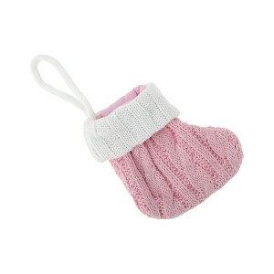 Unique Bargains Christmas Stockings Knitted Fabric 4.13"x4.13" 1 Pc - 1 of 4