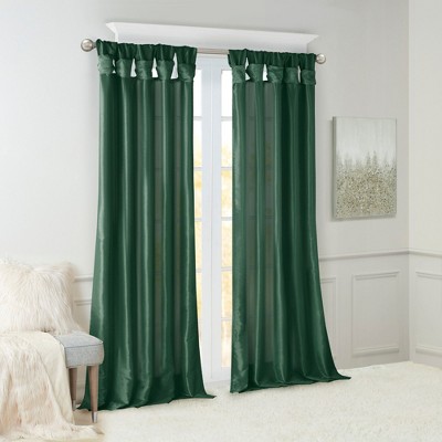 Kumasinova 84”/95“/108“/120” DIY Twist Fold Blackout Curtains,100% Light Blocking Window Curtains Panel,Kitchen Curtains for Living Room&Bedroom
