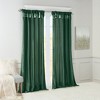 PAGED 50x84 Inch Polyester Twist Tab Lined Blackout Curtains,Faux Silk Sheen Base Face Fabric Curtain Panels for Living Room,Bedroom - 4 of 4