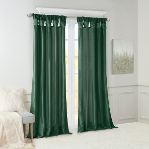 Kumasinova 84”/95“/108“/120” DIY Twist Fold Blackout Curtains,100% Light Blocking Window Curtains Panel,Kitchen Curtains for Living Room&Bedroom - 1 of 4