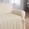 Sure Fit Heavyweight Cotton Duck Loveseat Cover: Machine Washable, Indoor Pet-Friendly Furniture Protector - 2 of 4