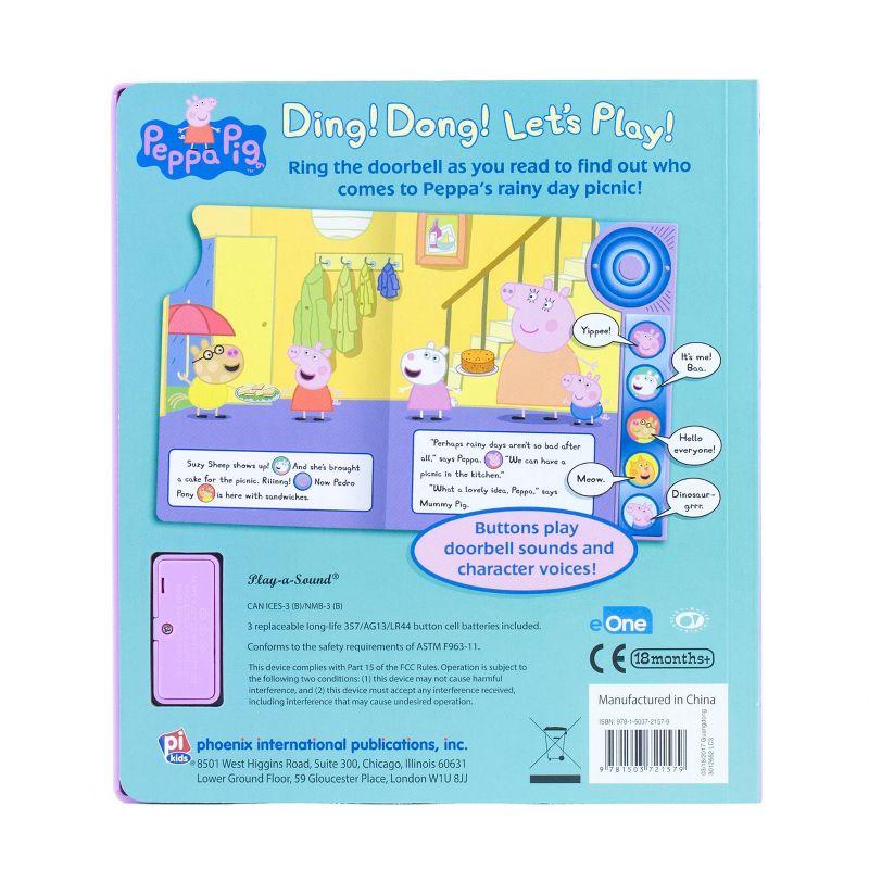 Peppa Pig - Ding! Dong! Let&#39;s Play! Doorbell Sound Book (Board Book), 4 of 5