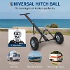 Boat Trailer Dolly, Heavy Duty Metal Cart with Pneumatic Tires, Hand Grip, Coupling Ball for Camper, RV, Jet Ski - 3 of 4