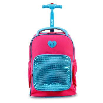Kids' J World Sparkle Rolling Backpack