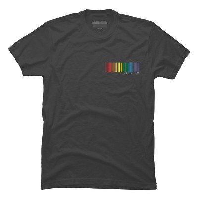 Adult Design By Humans Pride Rainbow Barcode To Be Yourself By mikmom T-Shirt