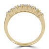 Pompeii3 1ct Diamond Wedding Ring Anniversary 14k Yellow Gold 7-Stone Womens Band - 3 of 4