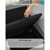 VASIP 78" Black Faux Leather Loveseat,Compact Sofa with Hidden Storage for Small Apartment, Living Room - 3 of 4