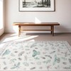 Washable Modern Insect and Butterfly Printed Carpet Indoor Low Pile Non Slip Area Rugs For Living Room Bedroom Soft Easy Care Rug - 4 of 4