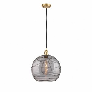 Athens Deco Swirl - 1 Light Pendant In Industrial Style-16.88 Inches Tall and 13.75 Inches Wide - 1 of 1