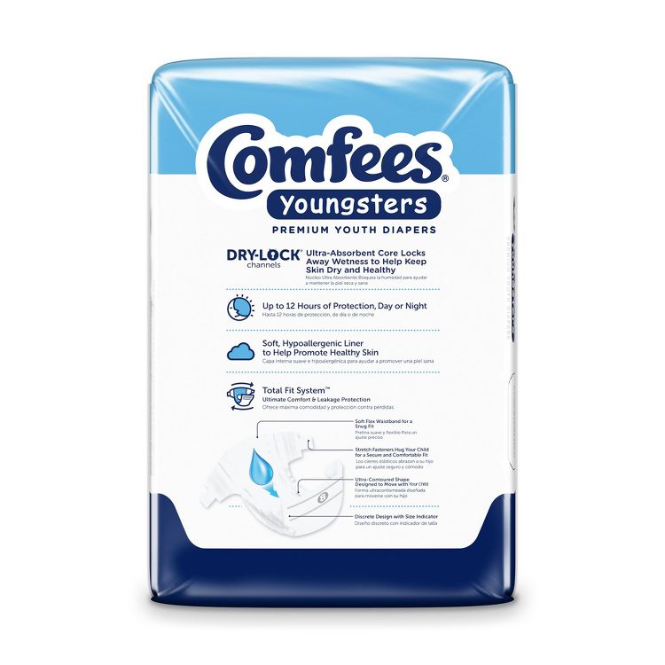 Comfees Youngsters Youth Incontinence Brief 8 Heavy Absorbency Contoured, CMF-8, 20 Ct, 3 of 3