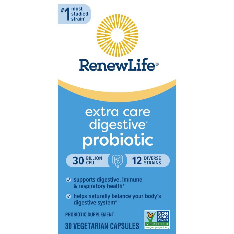 Renew Life Ultimate Flora Probiotic for Extra Care Vegetarian Capsules - 30ct, 4 of 16