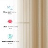 HLC.ME Semi Sheer Voile Light Filtering Transparent Window Curtain Grommet Panels - Set of 2 - 3 of 4