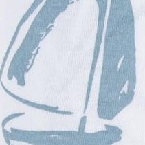 blue nautical print