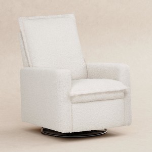 Babyletto Cali Flange Recliner and Swivel Glider - Cream Shearling - 1 of 4
