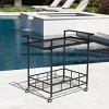 VYNXARIA BAR CART, Trolley Cart on Wheels with Storage for Living Room, Laundry,Garage,Bathroom - 3 of 4