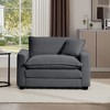 Christopher Knight Home Truman Modern 45" Corduroy Single Sofa, Club Chair with Pillow - 3 of 4