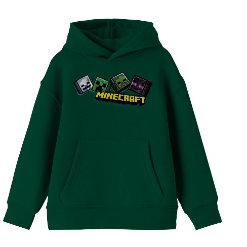 Kids' Minecraft Creeper Costume Fleece Sweatshirt - Green : Target