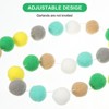 Unique Bargains Party Decorative Polyester Yarn Pom Pom Balls Garlands 8.2 Feet 2 Pcs - 3 of 4
