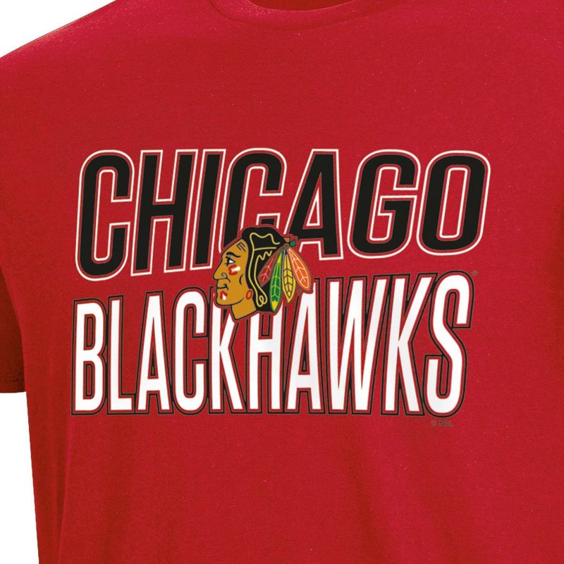 NHL Chicago Blackhawks Men&#39;s Short Sleeve T-Shirt, 3 of 4