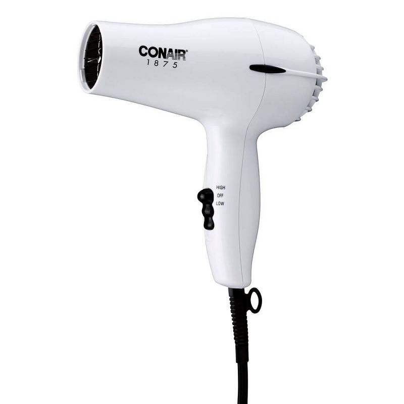 Conair Mid Size Hair Dryer - White - 1875 Watts, 1 of 6