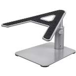 Monoprice Universal Laptop Riser Stand - Silver Perfect For Raising Your Laptop About 4.7 to 6.7 Inches Above Desk - Workstream Collection