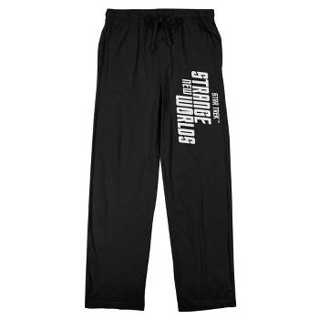 Willy Wonka & the Chocolate Factory (2023) Movie Logo and Top Hat Men's  Black Graphic Sleep Pants-XL