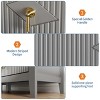 Dresser for Bedroom with 6 Drawers, 54" Extra Wide Modern Chest of Drawers with Metal Handle, Dresser TV Stand, Wood Drawer Organizer - 4 of 4