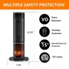 SKONYON Portable Oscillating PTC Ceramic Space Heater 1500W 12H Timer Remote Control - 3 of 4