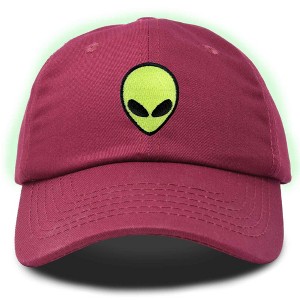 Dalix Alien Embroidered UFO Dad Hat Cotton Baseball Cap Adjustable Mens - 1 of 4