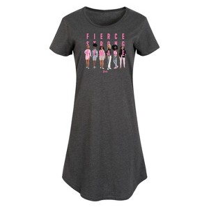 Women's - Barbie - Fierce Strong Female Graphic T-shirt Dress - 1 of 4