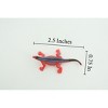 Red Head Agama, Rainbow Lizard, Rubber Reptile, Hand Painted, Educational, Realistic, Model, Replica, Toys, Kids, Gift,   2 1/2 Inches.    WR41 B197 - 3 of 4