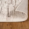 Modern Distressed Abstract Indoor Runner or Area Rug by Blue Nile Mills - 3 of 4