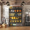 Yukimo Heavy-Duty 6-Tier Metal Garage Storage Rack – 3000 lb Capacity, Adjustable Industrial Shelving 82″ H × 48″ W × 18″ D – Black - 2 of 4