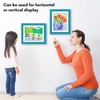 Americanflat 10x12.5 Kids Art Frame - Use as 8.5x11 Frame with Mat or Display 10x12.5 Artwork Without Mat - My Mini Masterpiece - Aquamarine - 3 of 4