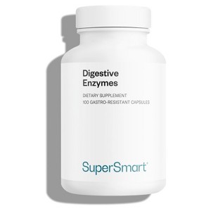 SuperSmart Digestive Enzymes - 15-in-1 Multi Enzymes - with Lipase, Bromelain, Amylase, Lactase | Non-GMO & Gluten Free - 100 Delayed Release Capsules - 1 of 1