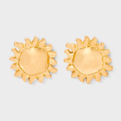 Sun Post Earrings - Universal Thread™ Gold: Nickel-Free, Recycled Zinc, Stud Design