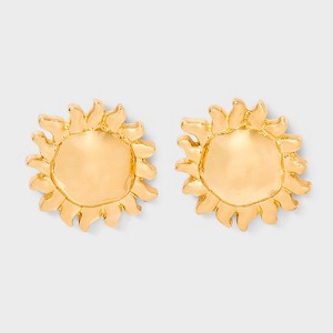 Sun Post Earrings - Universal Thread™ Gold: Nickel-Free, Recycled Zinc, Stud Design - 1 of 3