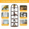 Lirago 6-Tier Corner Bookshelf-Sturdy Metal Frame with Thick Boards-Compact Storage for Apartments Offices and Small Spaces - 4 of 4
